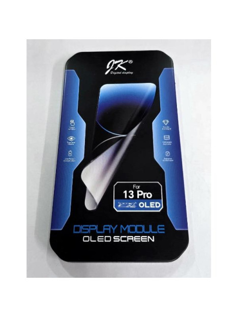 Pantalla lcd para iPhone 13 Pro A2483 A2636 A2638 A2639 A2640 mas tactil negro JK calidad Soft Oled