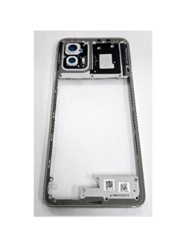 Carcasa o marco central plata para Motorola Moto G73 5S58C22265 Service Pack