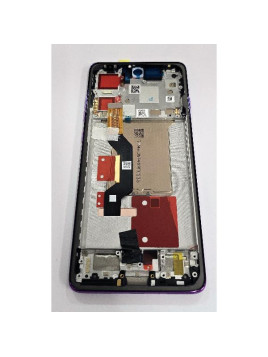 Pantalla lcd para Motorola Edge 60 Pro mas tactil negro con marco morado 5D68C30047 Service Pack