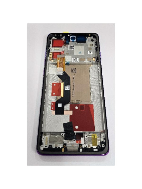 Pantalla lcd para Motorola Edge 60 Pro mas tactil negro con marco morado 5D68C30047 Service Pack