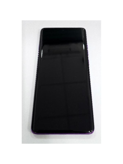 Pantalla lcd para Motorola Edge 60 Pro mas tactil negro con marco morado 5D68C30047 Service Pack