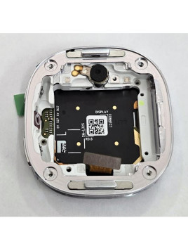 Pantalla lcd para Samsung Galaxy Watch 8 40mm SM-L320 mas tactil negro con marco plata GH82-37682B Service Pack