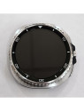 Pantalla lcd para Samsung Galaxy Watch 8 Classic 46MM SM-L505 tactil negro marco plata GH82-37710A Service Pack
