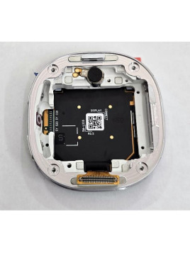 Pantalla lcd para Samsung Galaxy Watch 8 44mm SM-L330 mas tactil negro con marco plata GH82-37680B Service Pack