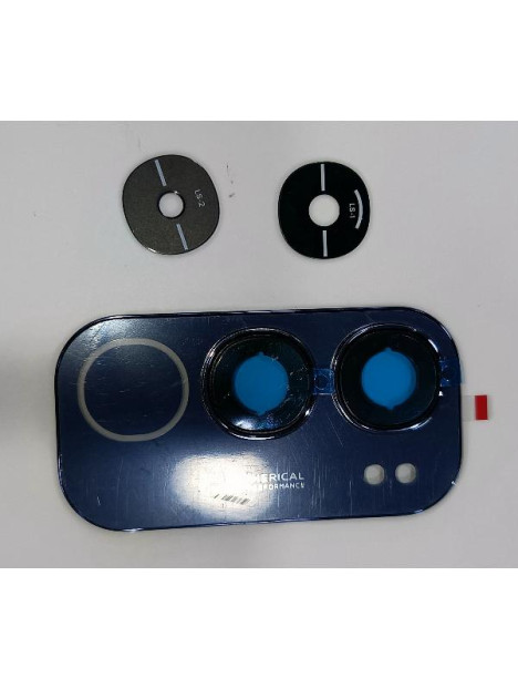 Cristal de camara para Vivo Y19s con marco negro calidad premium