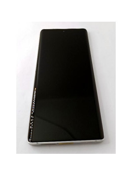 Pantalla lcd para Motorola Edge 30 Ultra mas tactil negro con marco blanco calidad premium