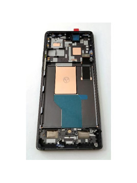 Pantalla lcd para Motorola Edge 30 Ultra mas tactil negro con marco negro calidad premium