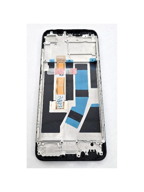 Pantalla lcd para Oppo A54s 4G mas tactil negro con marco negro Service Pack