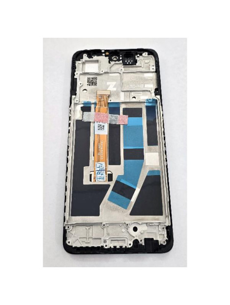 Pantalla lcd para Oppo A98 5G mas tactil negro con marco negro Service Pack