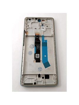 Pantalla lcd para Xiaomi Redmi Note 14 Pro 4G mas tactil negro con marco azul compatible TFT