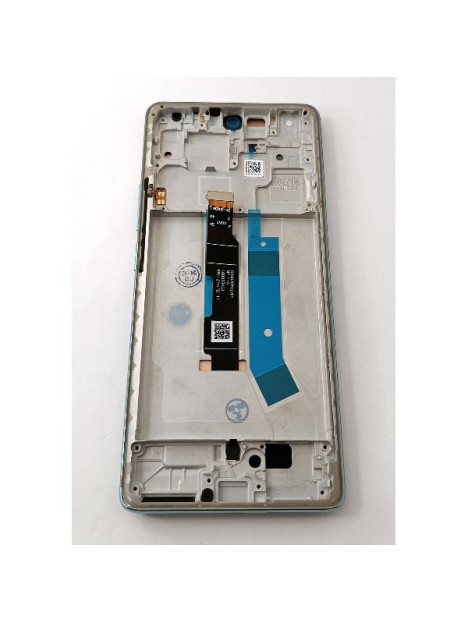 Pantalla lcd para Xiaomi Redmi Note 14 Pro 4G mas tactil negro con marco azul compatible TFT