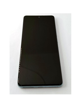 Pantalla lcd para Xiaomi Redmi Note 14 Pro 4G mas tactil negro con marco azul compatible TFT