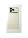 Tapa trasera o tapa bateria dorada para ZTE Blade A76 4G con cubierta de camara