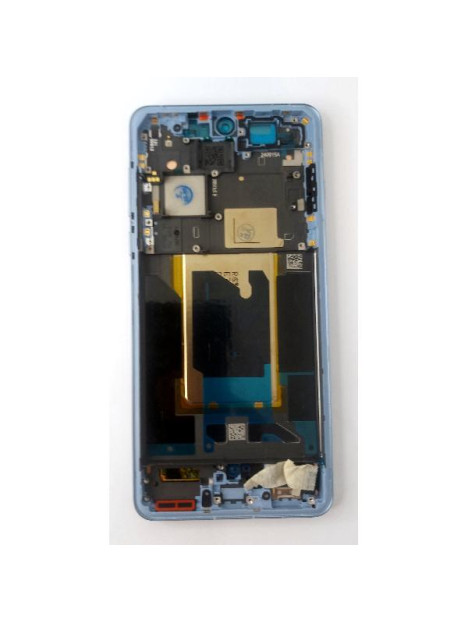 Pantalla lcd para Oppo Find X8 Pro 5G CPH2659 mas tactil negro con marco azul calidad premium