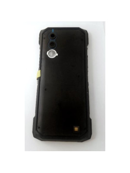 Tapa trasera o tapa bateria negra para modelo dorado para Doogee Blade 20 Turbo