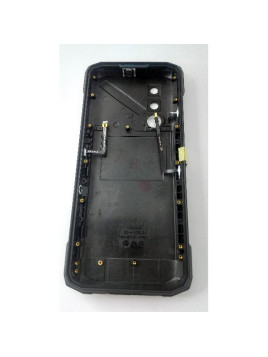 Tapa trasera o tapa bateria negra para modelo dorado para Doogee Blade 20 Turbo