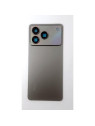 Tapa trasera o tapa bateria gris para ZTE Blade A76 4G con cubierta de camara
