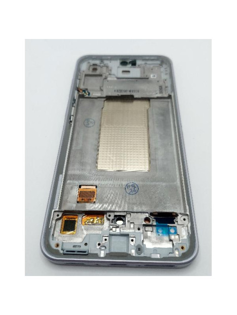 Pantalla lcd para Samsung Galaxy A36 A366 mas tactil negro con marco morado calidad Oled