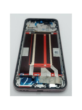 Pantalla lcd para Oppo Reno 14F 5G mas tactil negro con marco rosa compatible TFT