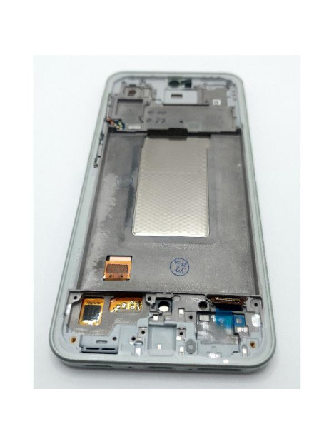 Pantalla lcd para Samsung Galaxy A36 A366 mas tactil negro con marco verde calidad Oled