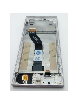 Pantalla lcd para Oukitel C61 Pro mas tactil negro con marco morado calidad premium