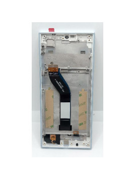 Pantalla lcd para Oukitel C61 Pro mas tactil negro con marco azul calidad premium