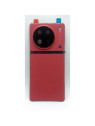 Tapa trasera o tapa bateria roja para Vivo X90 Pro con cubierta de camara