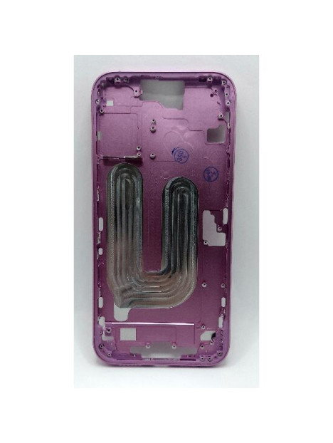 Carcasa o marco central rosa para iPhone 16 Plus A3290 A3082 A3289 A3291 con botones laterales
