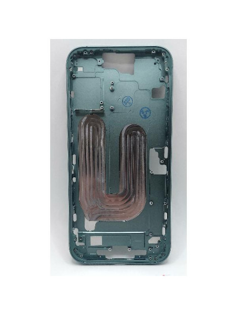 Carcasa o marco central verde para iPhone 16 Plus A3290 A3082 A3289 A3291 con botones laterales