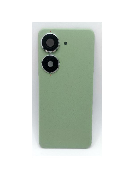 Tapa trasera o tapa bateria verde para Asus Zenfone 10 con cubierta de camara