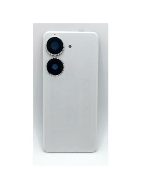 Tapa trasera o tapa bateria blanca para Asus Zenfone 10 con cubierta de camara