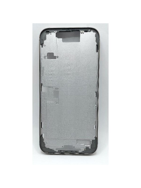 Carcasa o marco central plata para iPhone 16 Pro Max con botones laterales