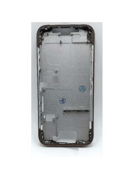 Carcasa o marco central dorado para iPhone 16 Pro A3293 A3083 A3292 A3294 con botones laterales