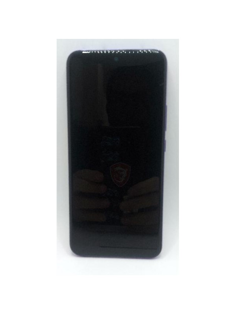 Pantalla lcd para Realme 14 Pro Plus 5G mas tactil negro con marco morado calidad premium