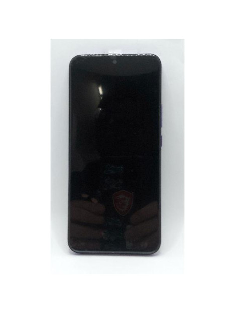 Pantalla lcd para Realme 14 Pro Plus 5G mas tactil negro con marco morado compatible TFT