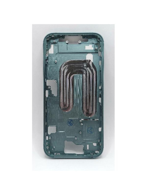 Carcasa o marco central verde para iPhone 16 A3287 A3081 A3286 A3288 con botones laterales