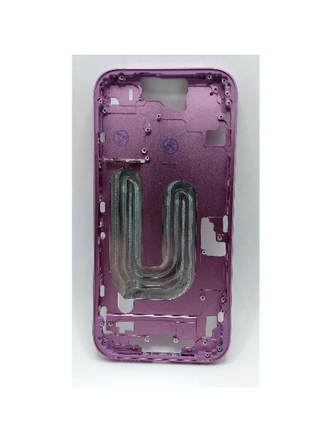 Carcasa o marco central rosa para iPhone 16 A3287 A3081 A3286 A3288 con botones laterales