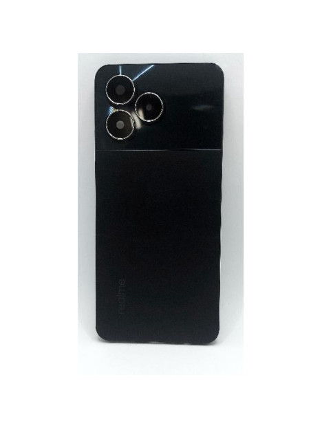 Tapa trasera o tapa bateria negra para Realme Note 50 RMX3834 con cubierta de camara
