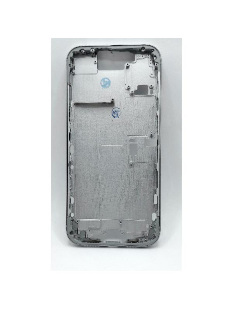 Carcasa o marco central blanco para iPhone 16 Pro A3293 A3083 A3292 A3294 con botones laterales