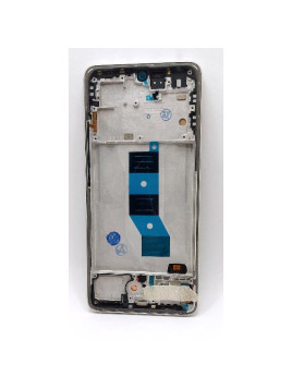 Pantalla lcd para Xiaomi Redmi Note 14 5G mas tactil negro con marco gris dorado compatible TFT