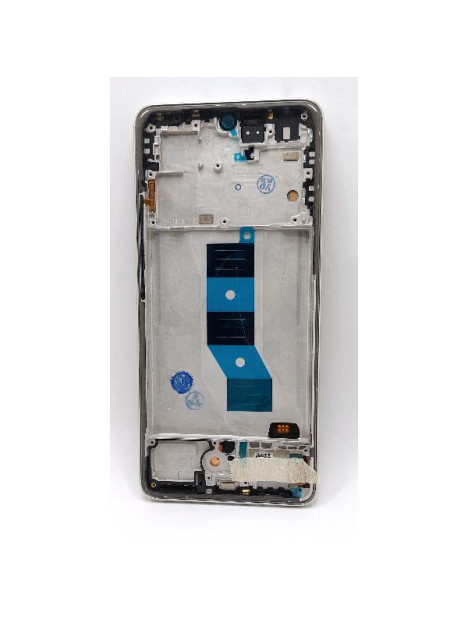 Pantalla lcd para Xiaomi Redmi Note 14 5G mas tactil negro con marco gris dorado compatible TFT