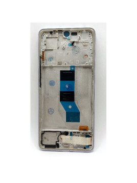 Pantalla lcd para Xiaomi Redmi Note 14 5G mas tactil negro con marco morado calidad premium