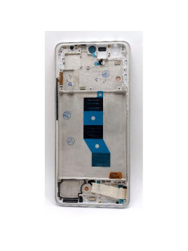 Pantalla lcd para Xiaomi Redmi Note 14 5G mas tactil negro con marco plata calidad premium