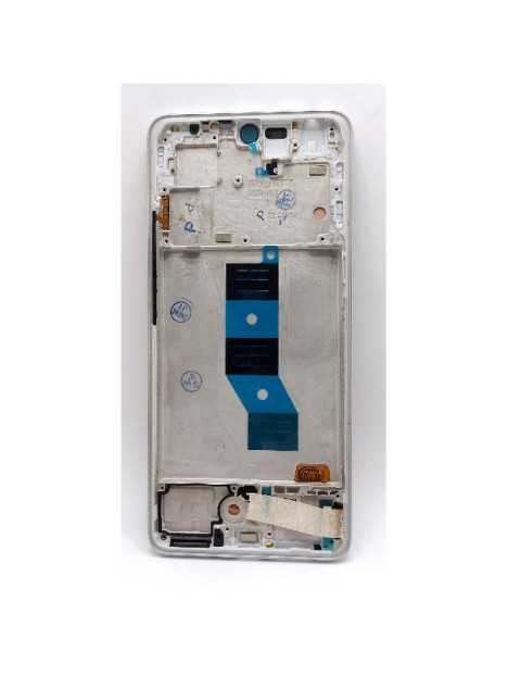 Pantalla lcd para Xiaomi Redmi Note 14 5G mas tactil negro con marco plata calidad premium