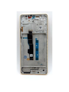 Pantalla lcd para Xiaomi Redmi Note 13 5G mas tactil negro con marco dorado compatible TFT