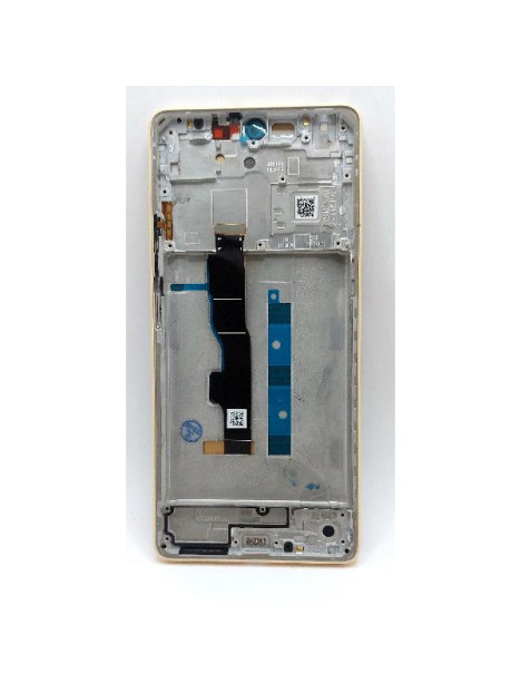 Pantalla lcd para Xiaomi Redmi Note 13 5G mas tactil negro con marco dorado compatible TFT