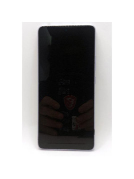 Pantalla lcd para Xiaomi Redmi Note 14 5G mas tactil negro con marco morado calidad Oled