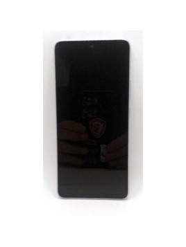 Pantalla lcd para Xiaomi Redmi Note 14 5G mas tactil negro con marco morado compatible TFT