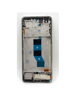 Pantalla lcd para Xiaomi Redmi Note 14 5G mas tactil negro con marco gris dorado calidad premium