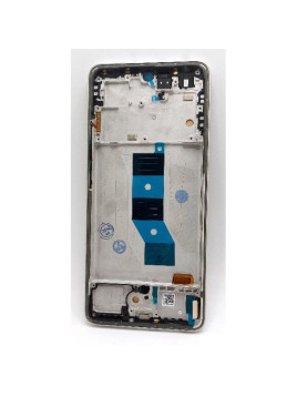 Pantalla lcd para Xiaomi Redmi Note 14 5G mas tactil negro con marco gris dorado calidad Oled